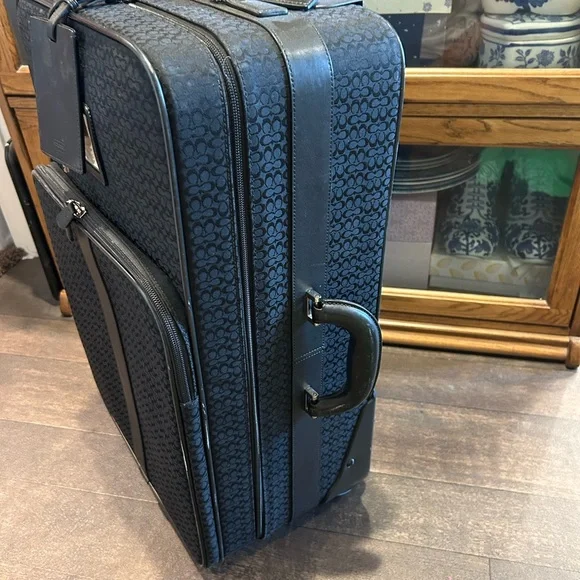 Coach Signature Black luggage suitcase